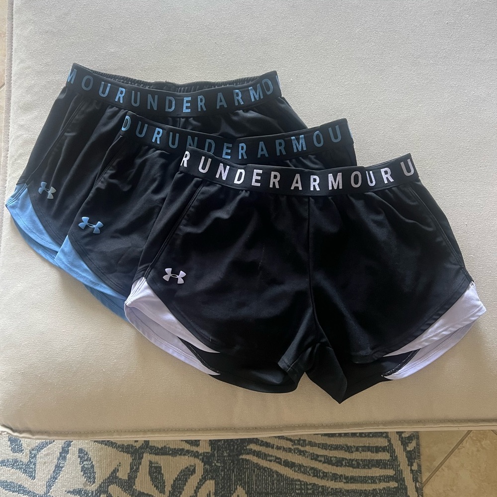 Under Armour Black and Light Blue Shorts Duo & black/lavender!